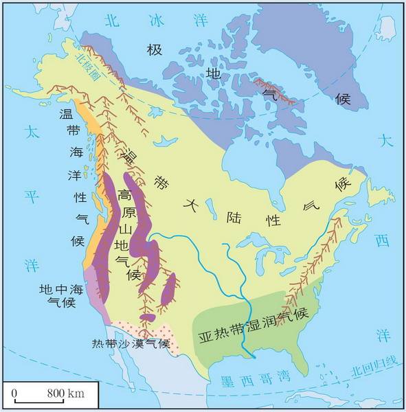 温带大陆性气候降水特点（世界上5种气候类型分享）