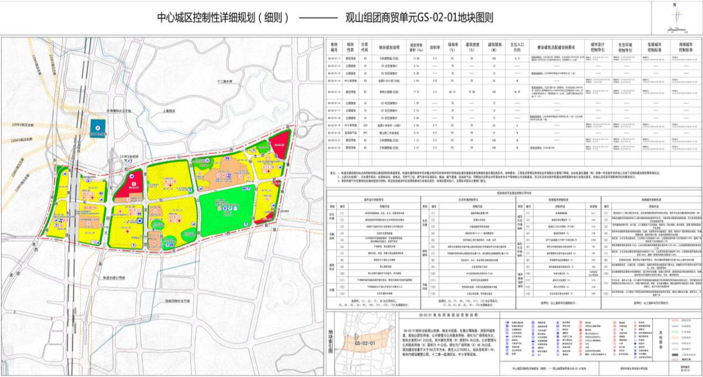 规划S2号线及16所学校在内！观山组团又一地块控规公布