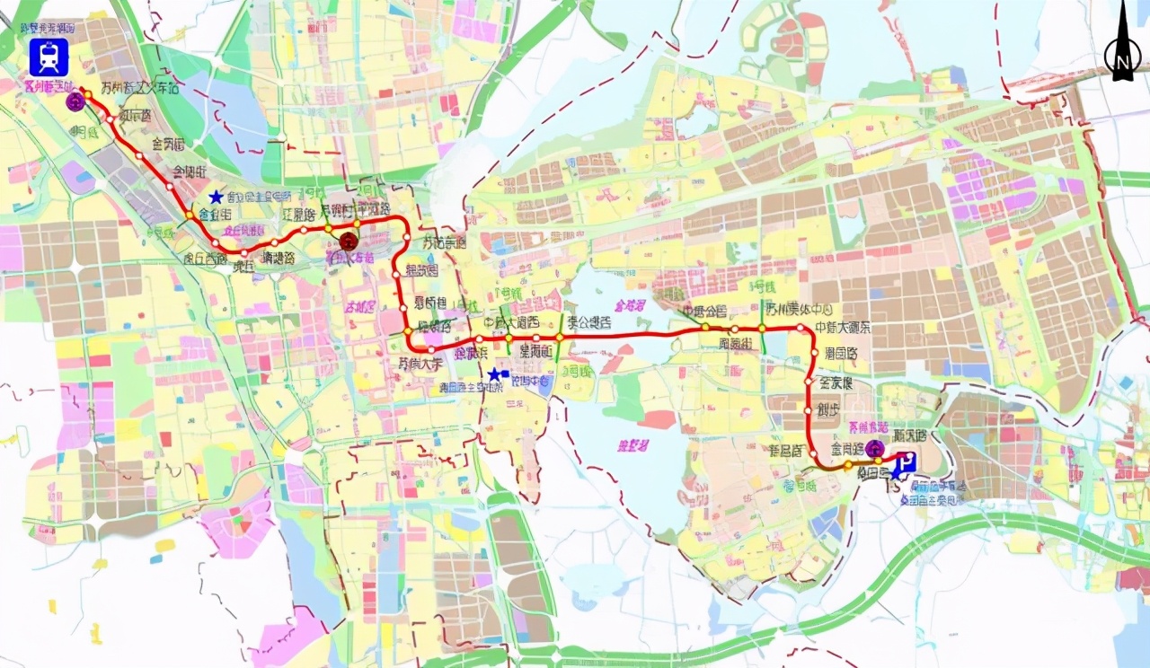 苏州在建一条地铁线，长36.12 公里，预计2024年建成通车