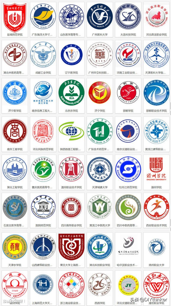 我这里收集整理了中国大学院校的校徽或院徽，找一找有你的母校吗