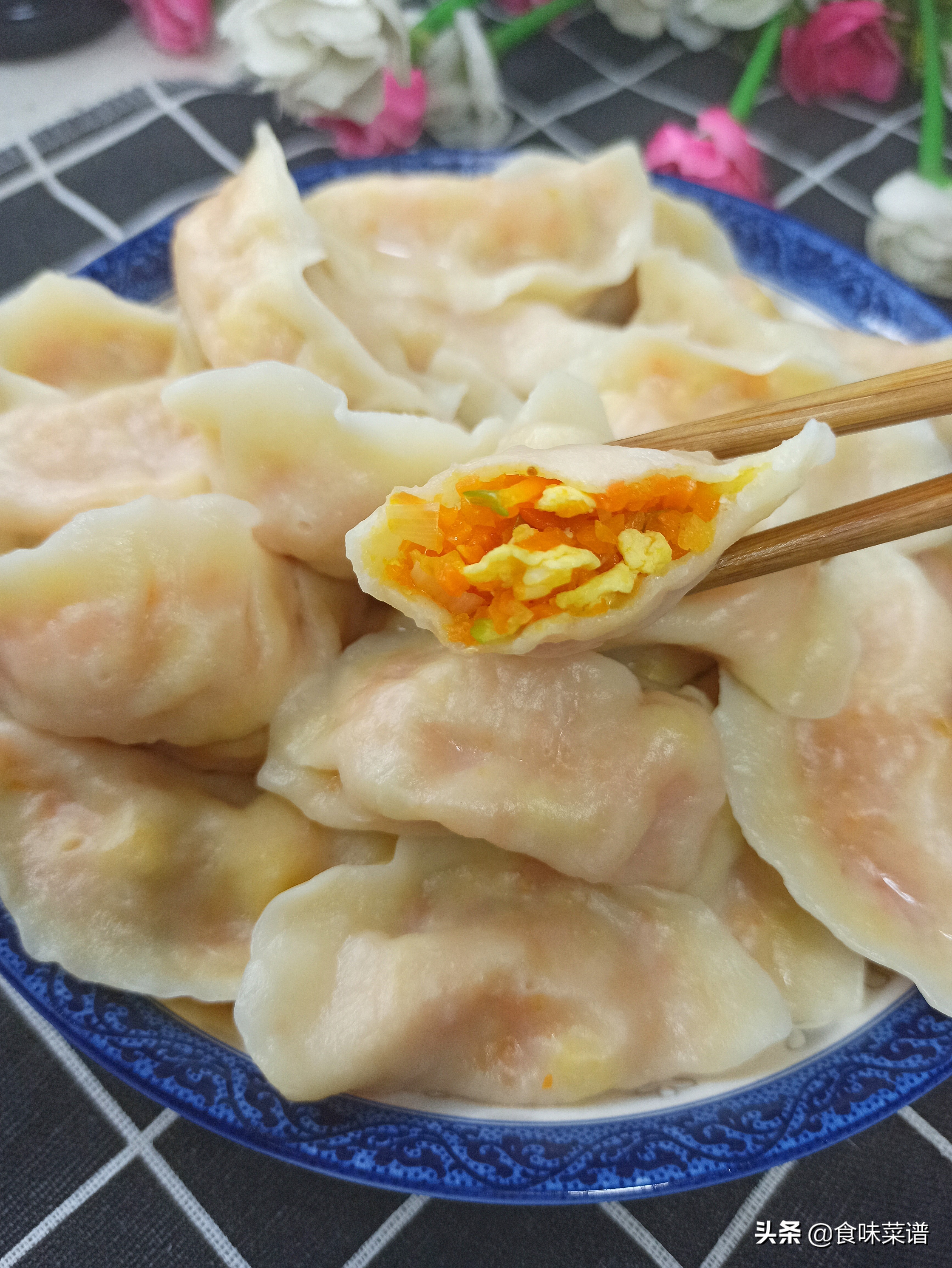 胡萝卜包饺子，营养美味又解馋，还能增强免疫力，一次3盘不够吃