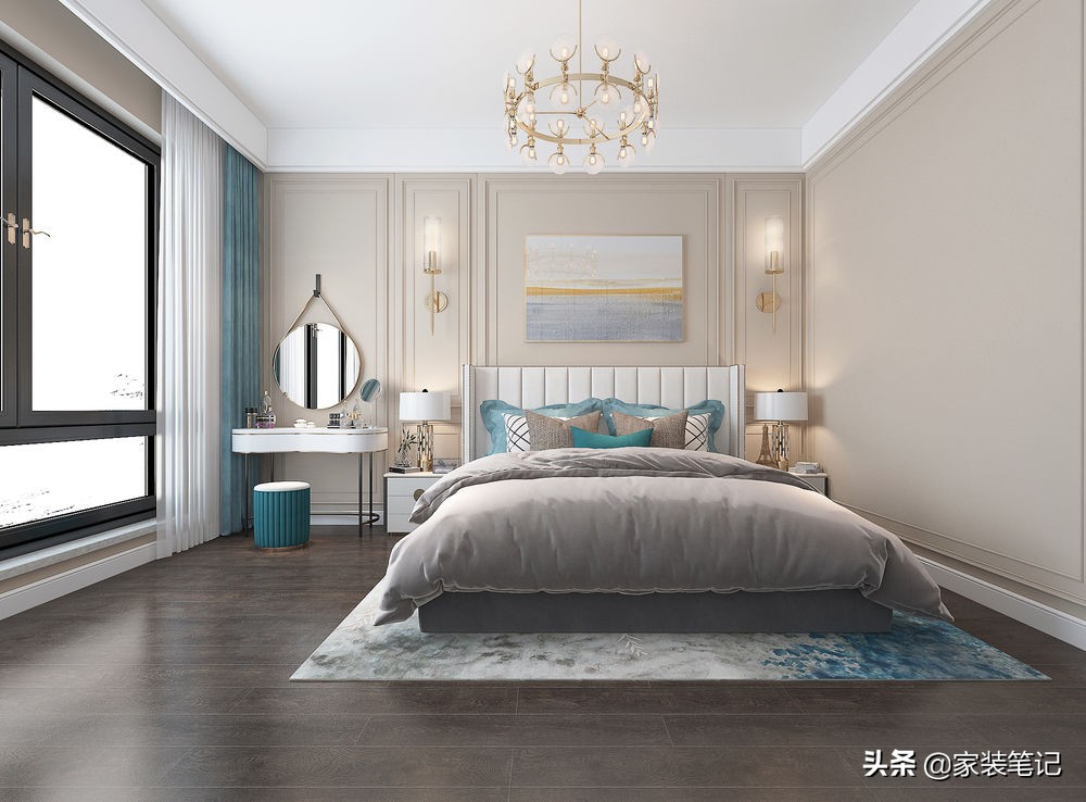 轻奢风格新作品：客厅用护墙板加大理石，不仅有点奢华感还有品位