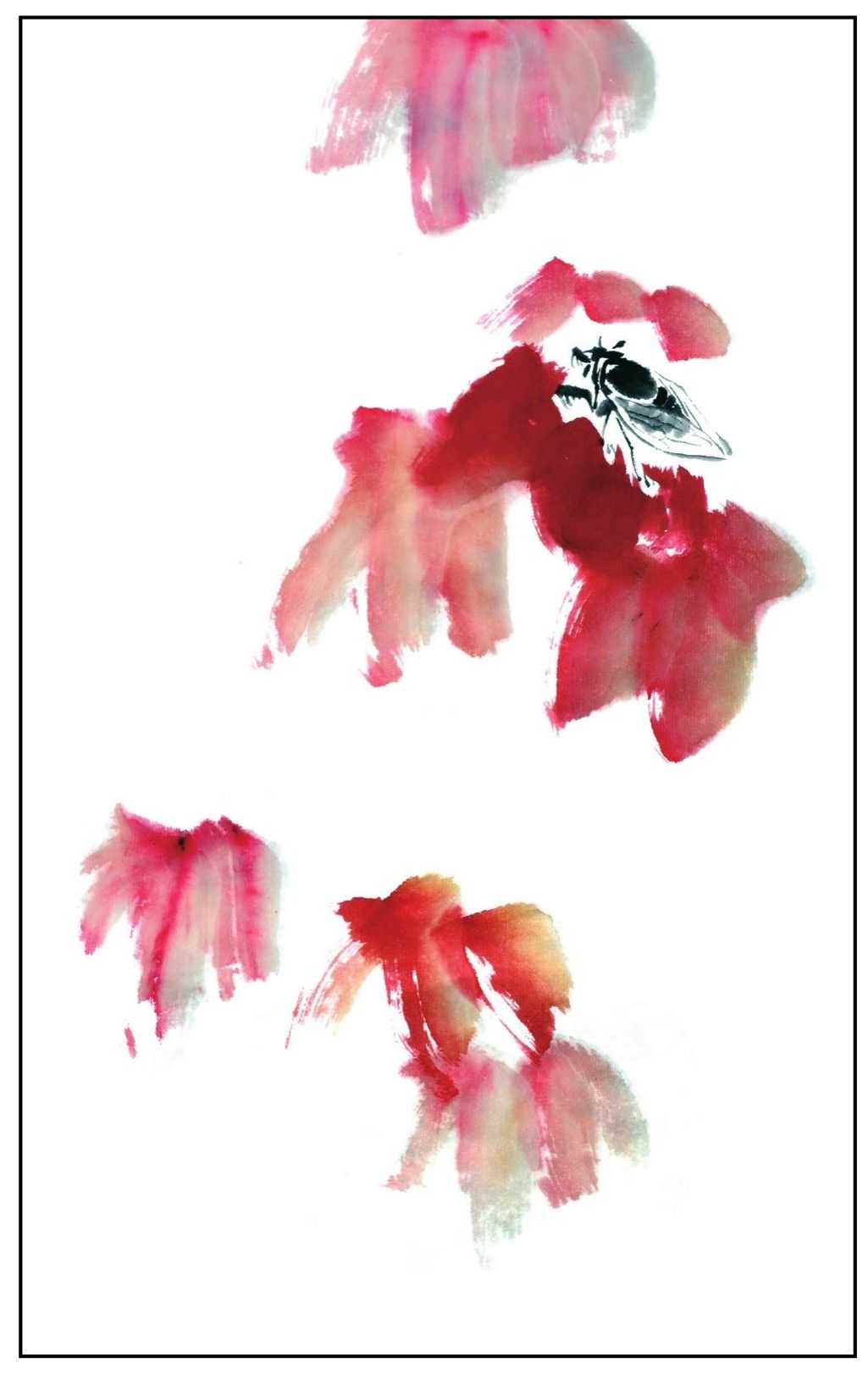 零基础国画教程：分步骤教你画纺织娘、蝉、蝗虫画法，简单易学