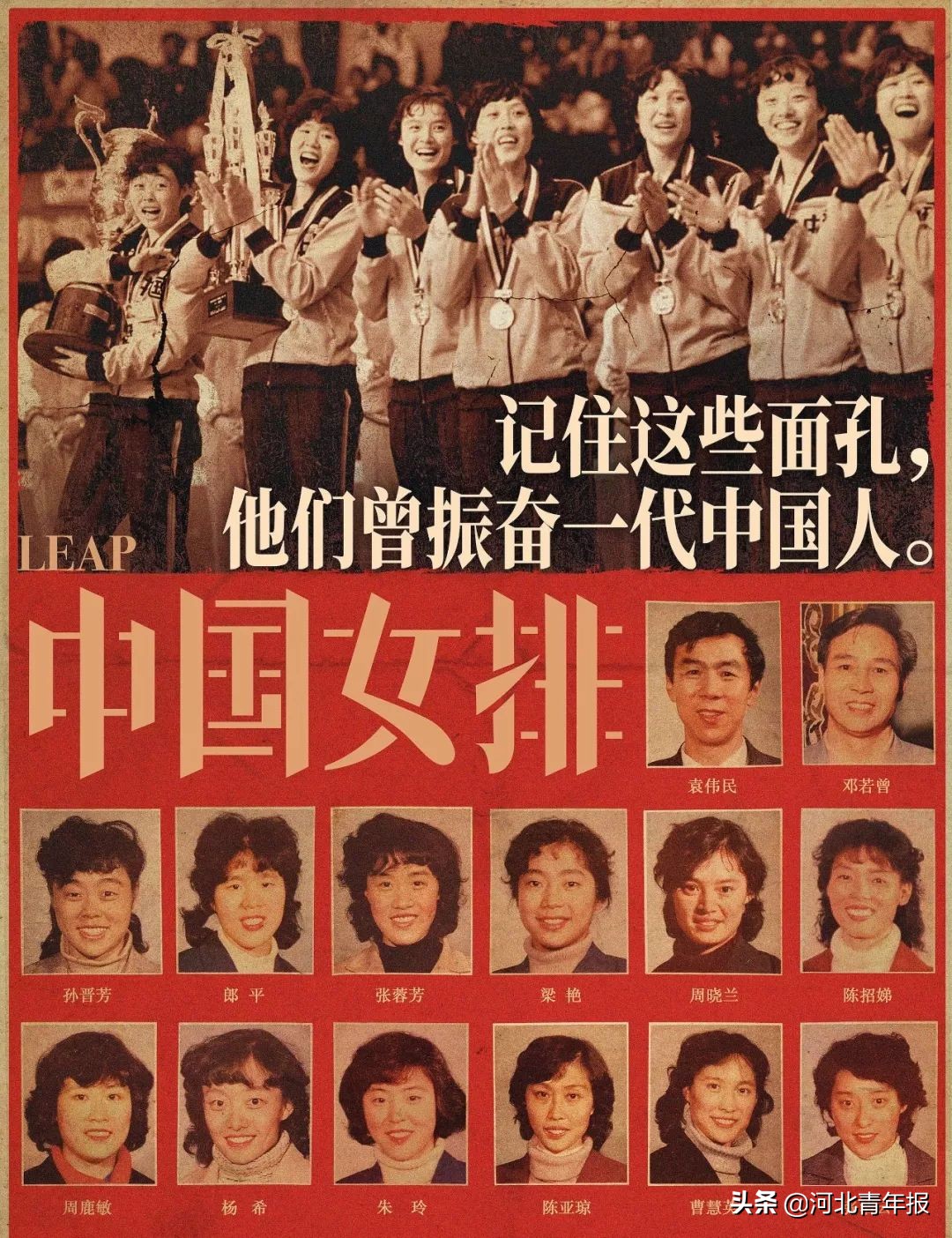 1980世界杯中国女排赢(请记住这些面孔！郎平、孙晋芳……38年前的今天，中国女排战胜日本夺冠)