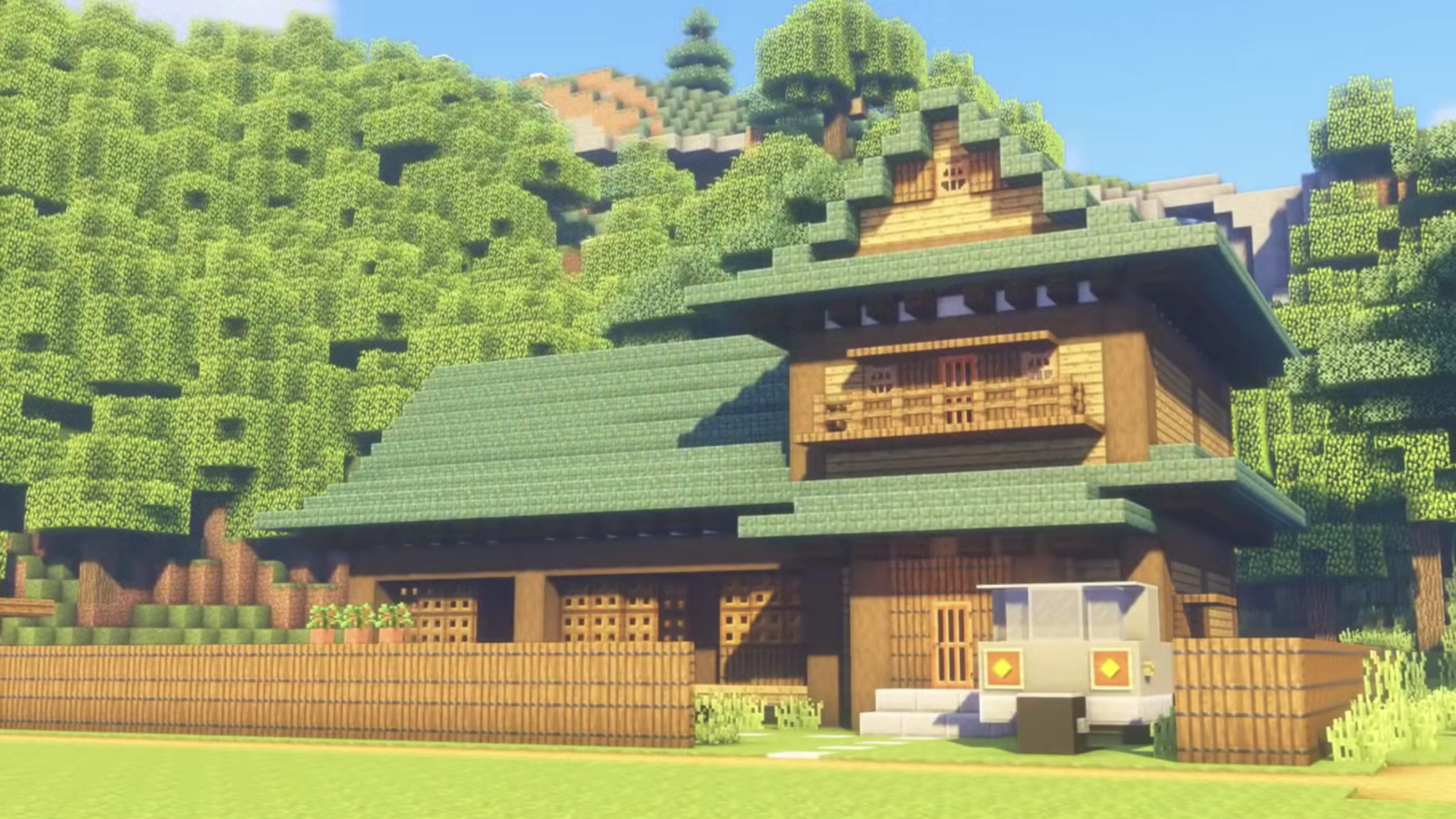 我的世界：妙用建筑思维 在MC方块世界中建造一个田间别墅