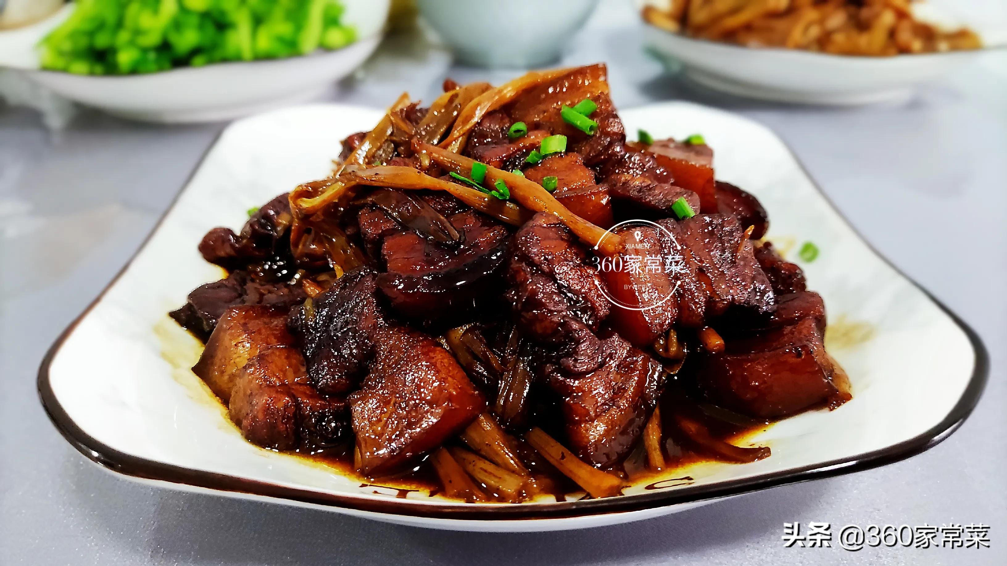 黄花菜烧肉的做法(做法简单又便捷好吃不油腻)