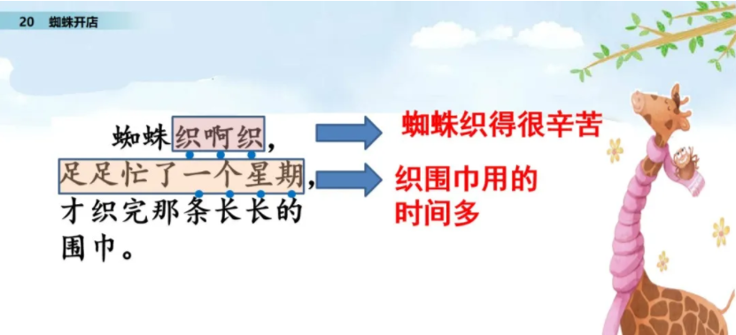 部编版语文二年级下册第20课《蜘蛛开店》第二课时学习指导