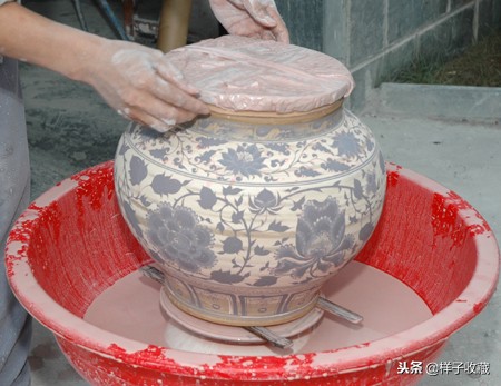 元青花施釉工艺分类