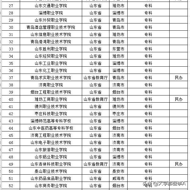 2021年山东省大学排名，山东大学稳居第一