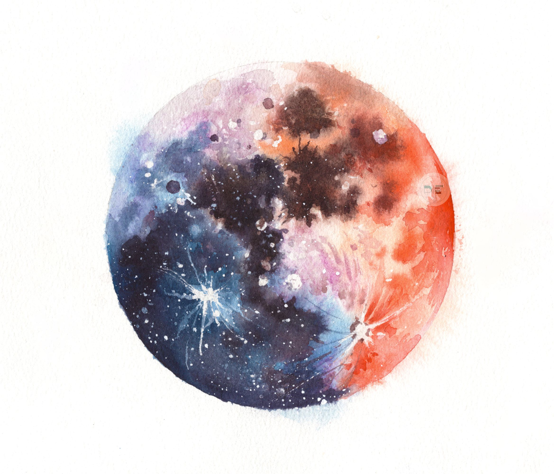 月球怎么画 画月球的方法