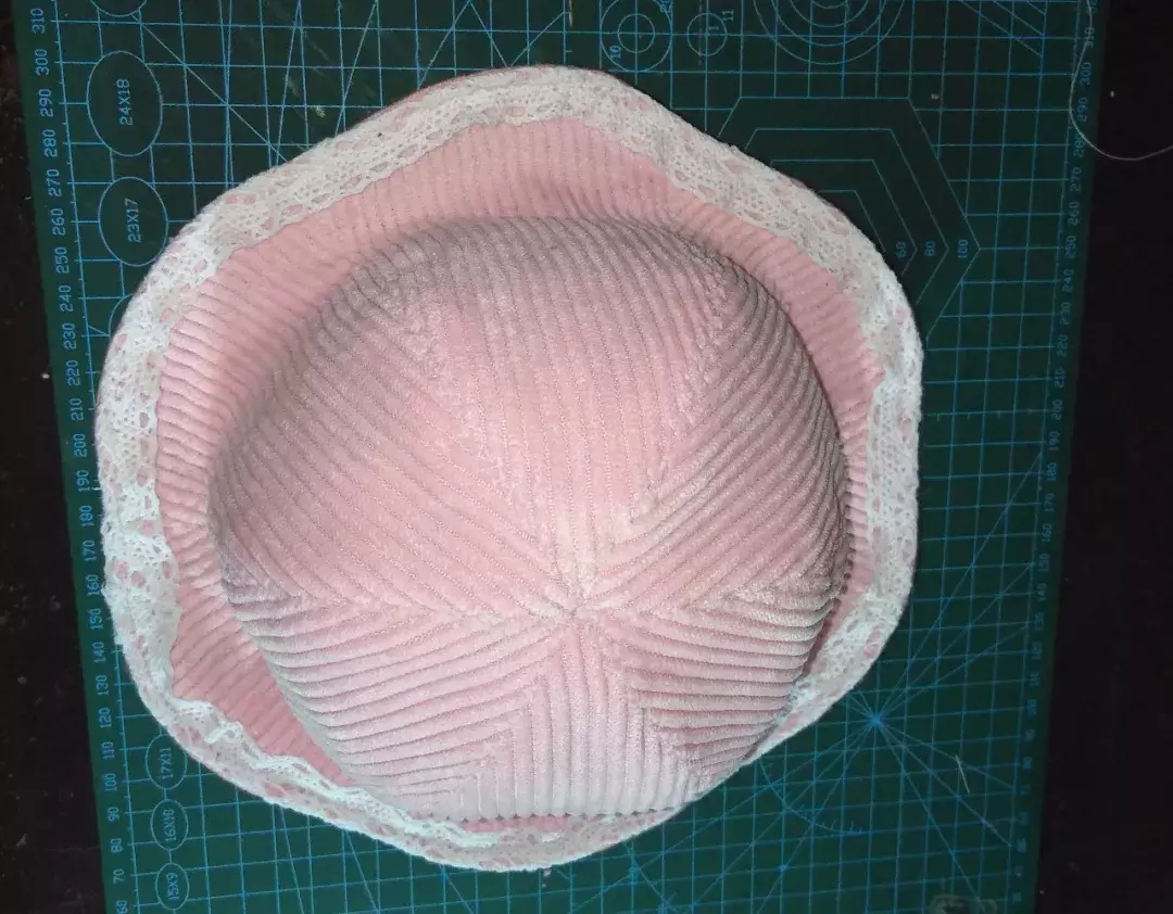 婴儿手工帽子缝法图片