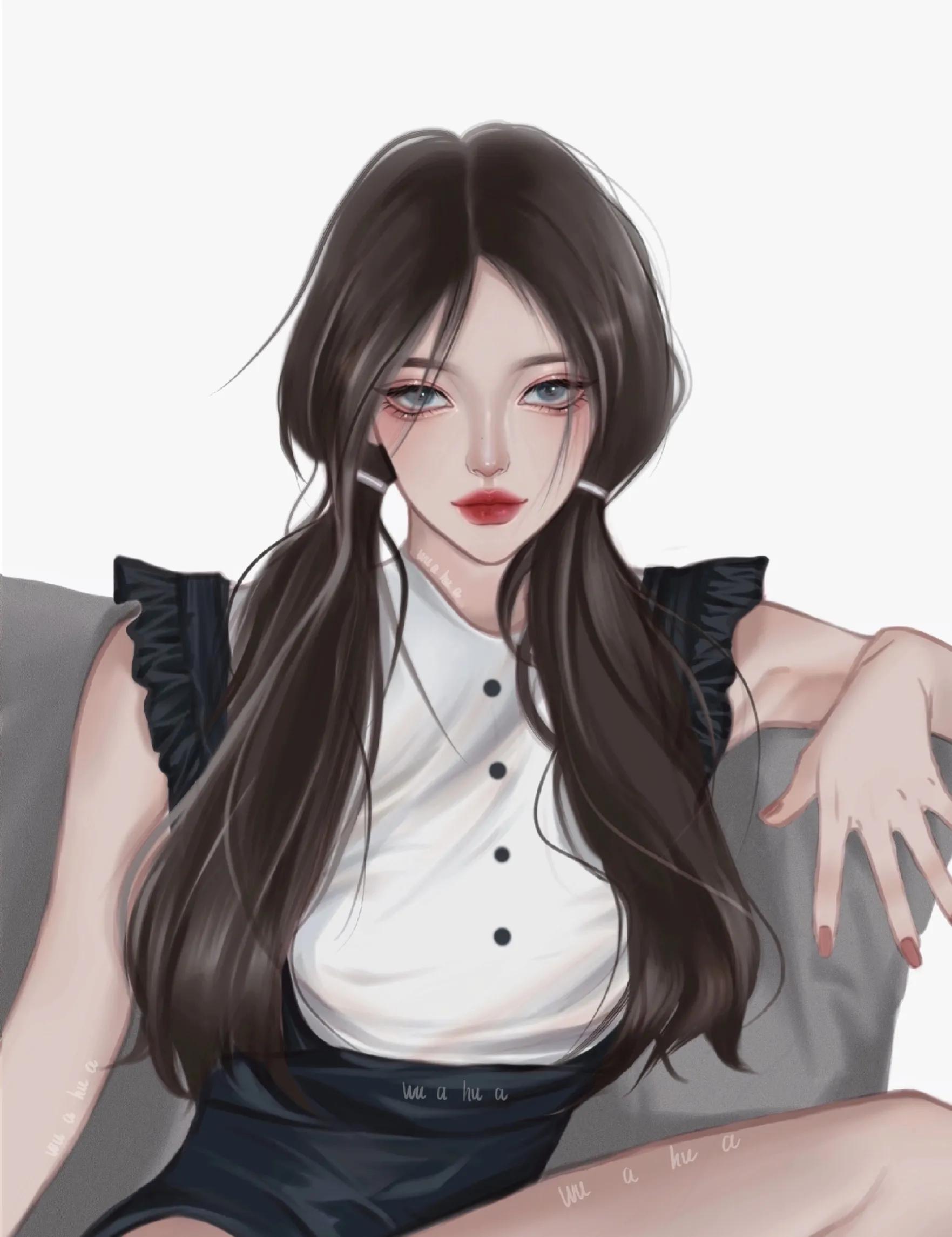 酷酷的女生头像