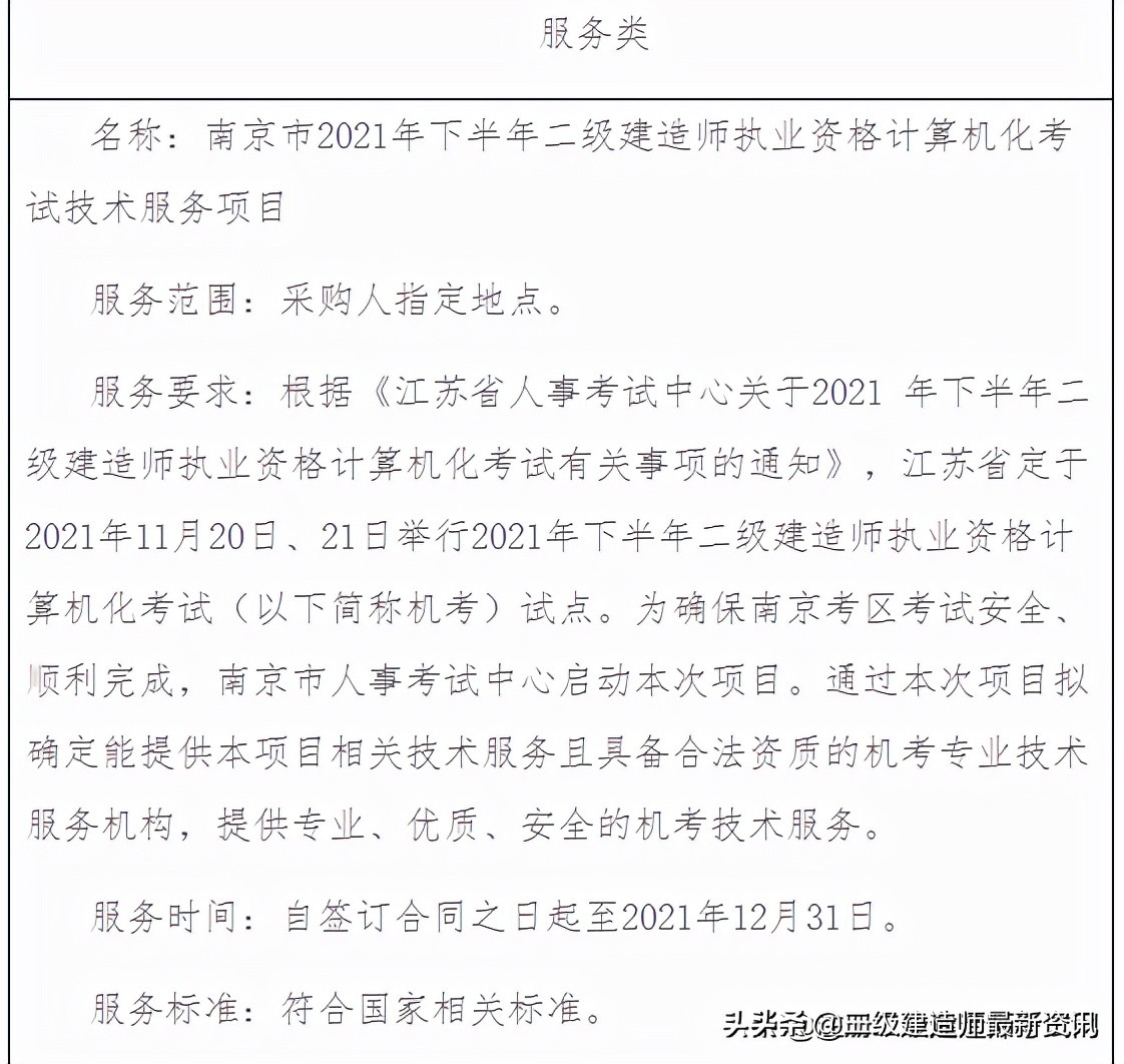 江苏2021二建机考什么时候报名？考试规模预计2.4万人