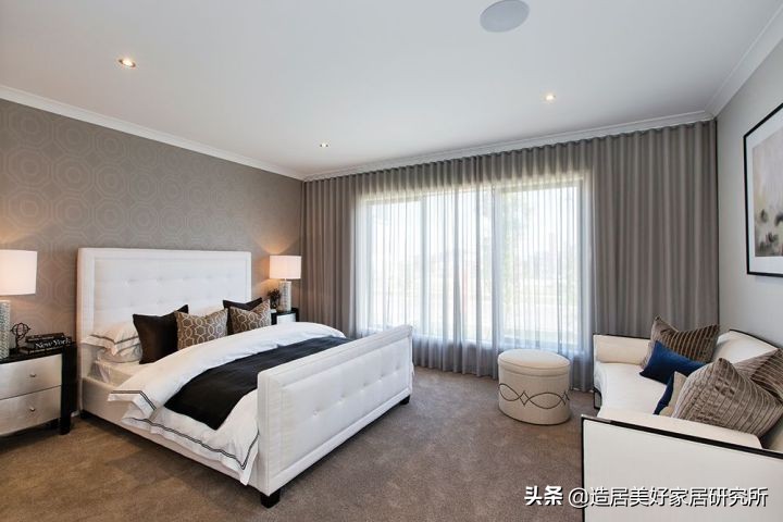 卧室背景墙别放空，这样设计美极了
