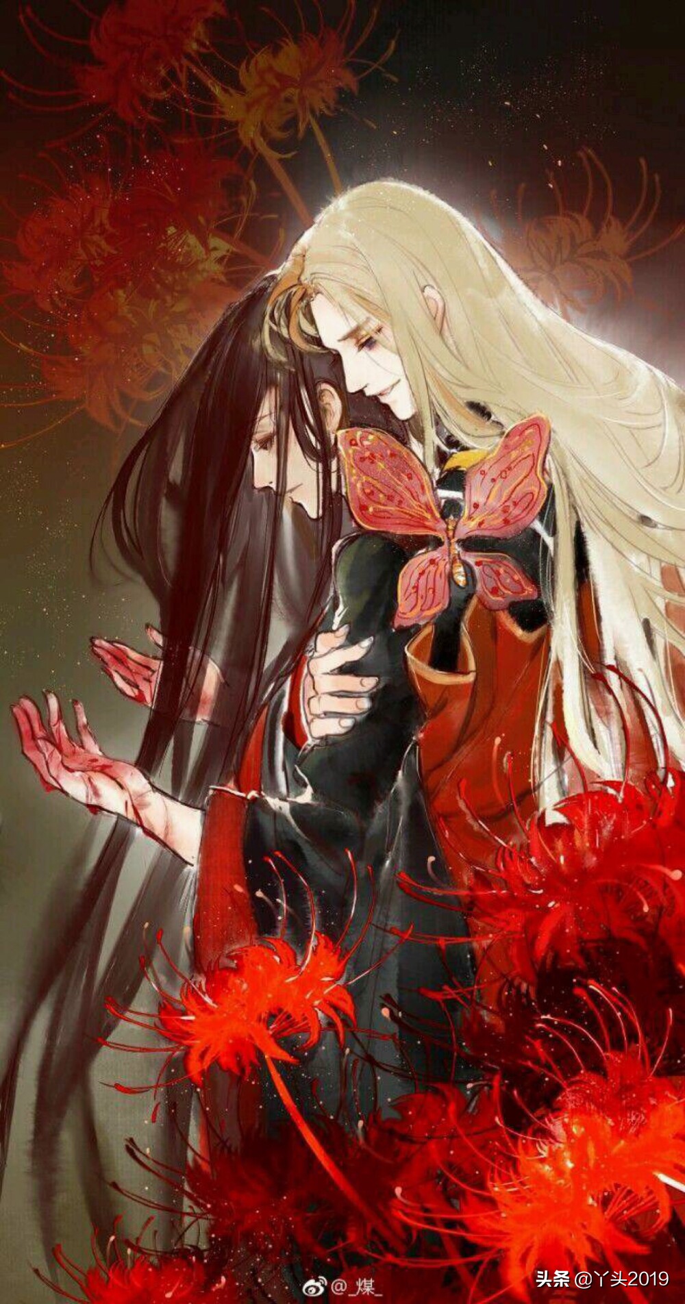 别样凄美的彼岸花主题人物插画