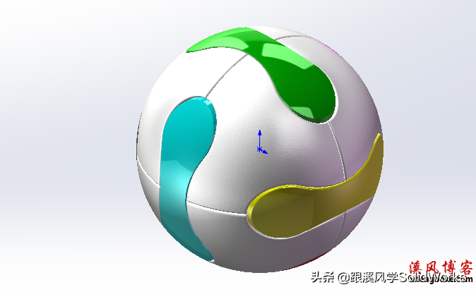 世界杯录像软件开发(用SolidWorks建模一个世界杯足球，SW分割命令的应用实例)