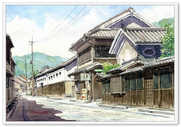 东亚风情 -- 高崎尚昭水彩画