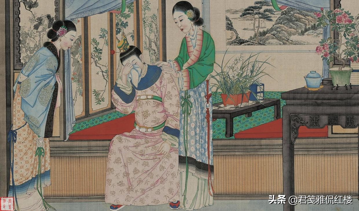 刘姥姥讲“神佛送子”故事，隐含贾宝玉结局，出家为僧不可避免