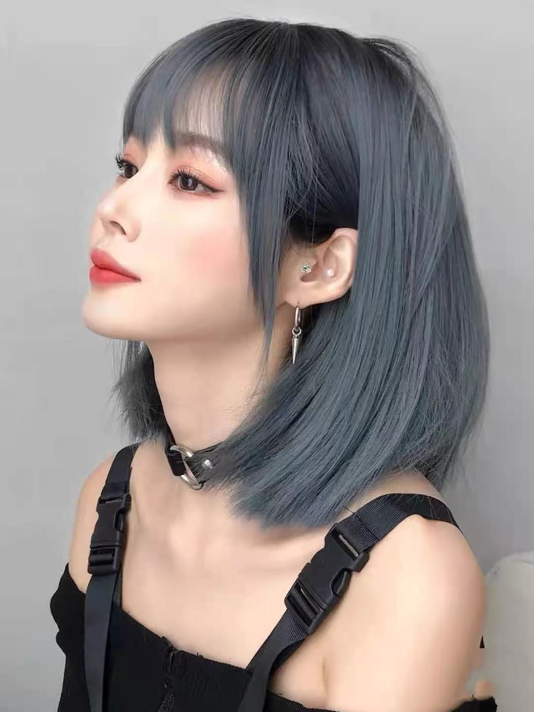 越褪色越好看的发色,雾霾蓝必染