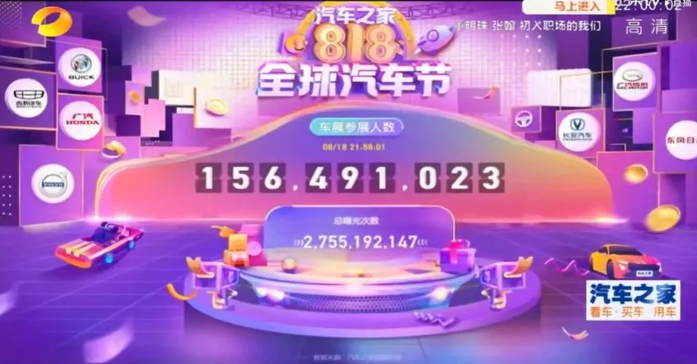 收视四网第一口碑热度领跑,湖南卫视汽车之家818晚会的制胜秘诀