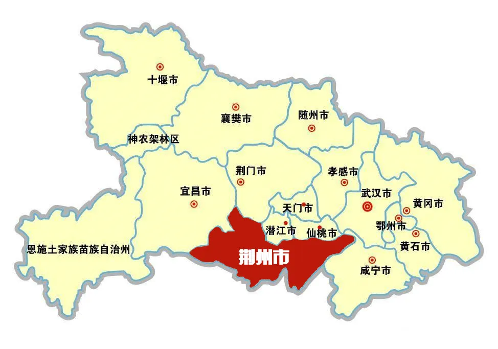 荆州城地图图片