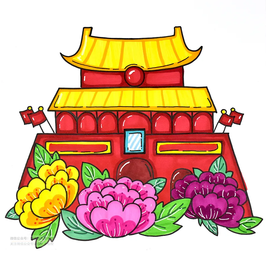 北京天安城门图片画图片