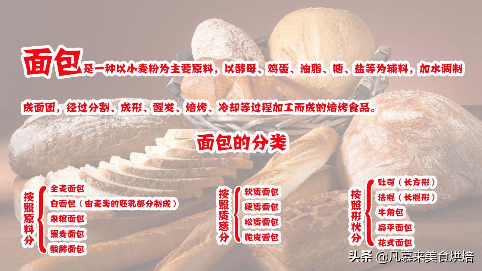 世界知名面包大全，盘点全球23个国家的45种面包，你吃过哪几种？