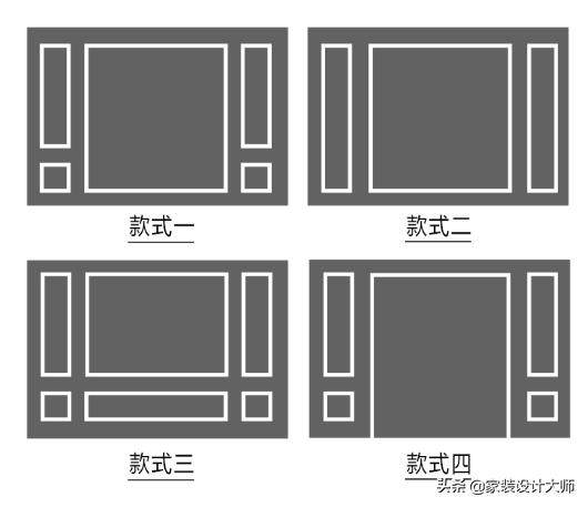 12款石膏线背景墙装修效果图，打造典雅家居空间