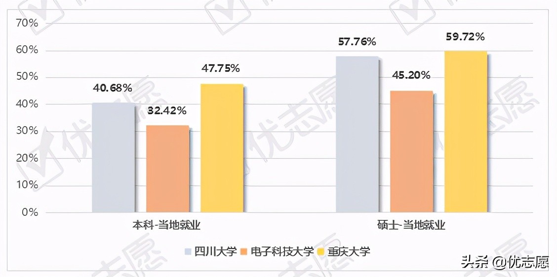 四川大学、电子科技大学、重庆大学毕业生就业情况分析