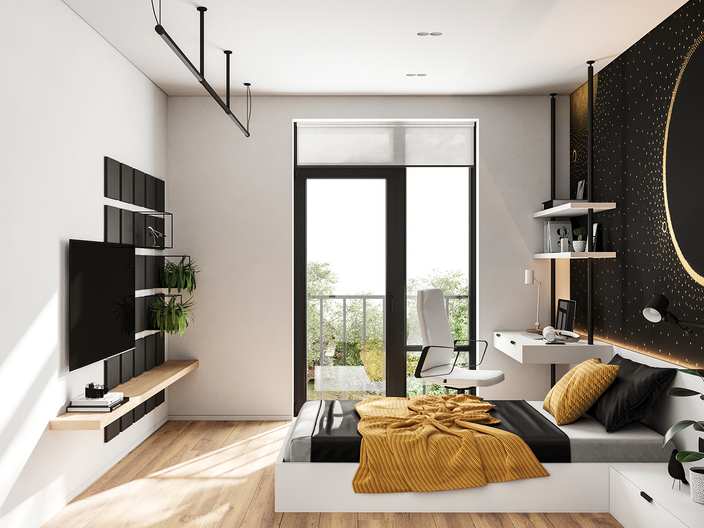 仅有55㎡的家，两室一厅，还有小庭院，北漂小姐姐的家，太漂亮