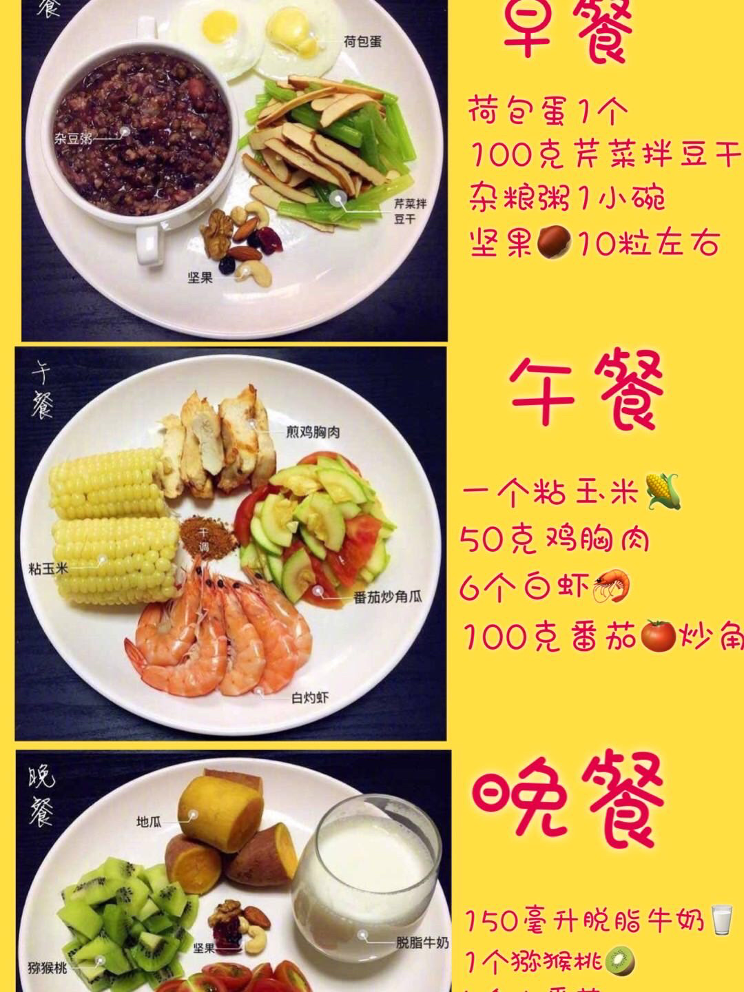 1周减脂餐食谱：科学减脂，每天不重样，一个月轻松掉10斤