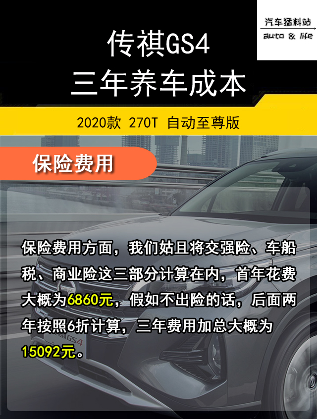 想入手广汽传祺GS4，全款落地多少钱，养车成本高不高？