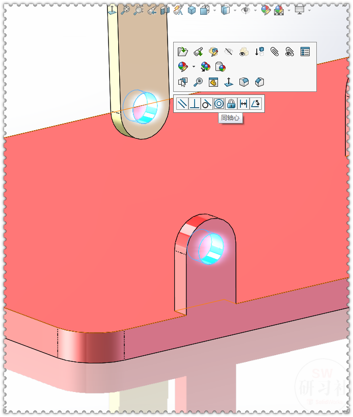 用SolidWorks制作一个简单的：活塞式平行四边形升降机构