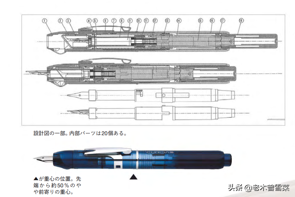 按动钢笔全解析~实物结构分析与使用对比
