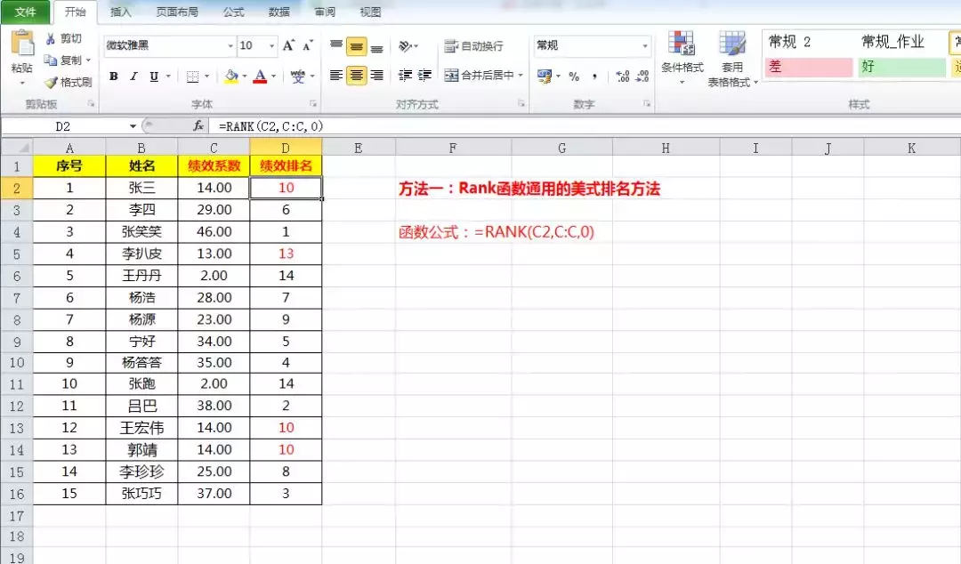 Excel数据排名你该知道的3种方法，还只是会用Rank函数就out了