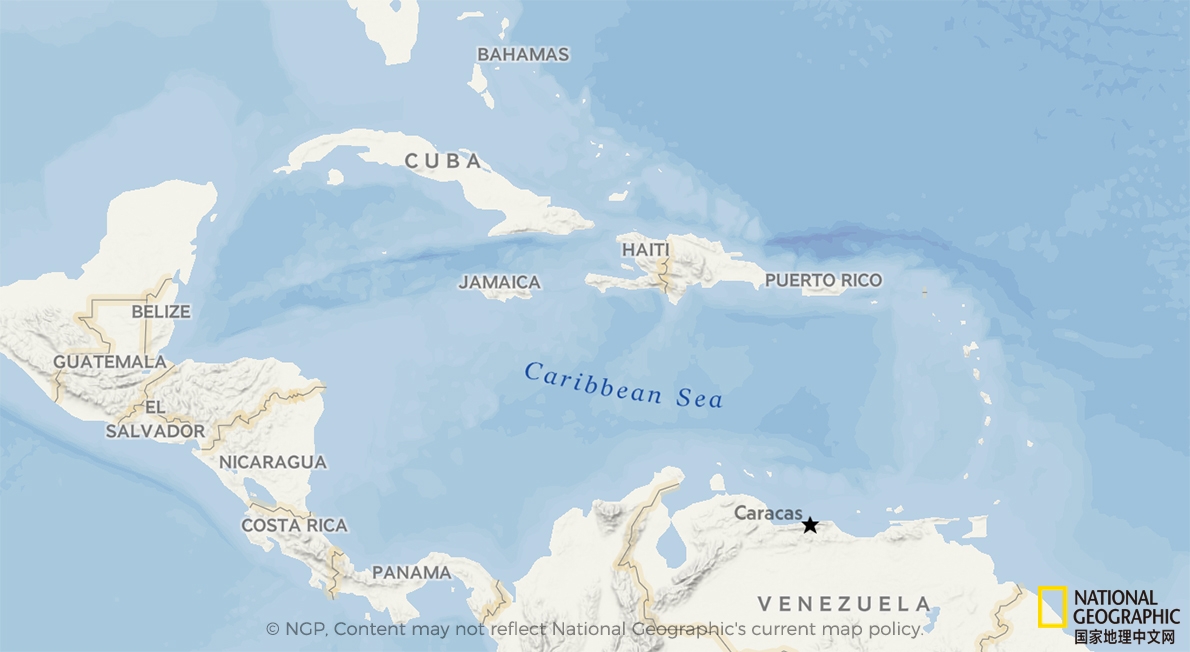 加勒比海地图位置图片