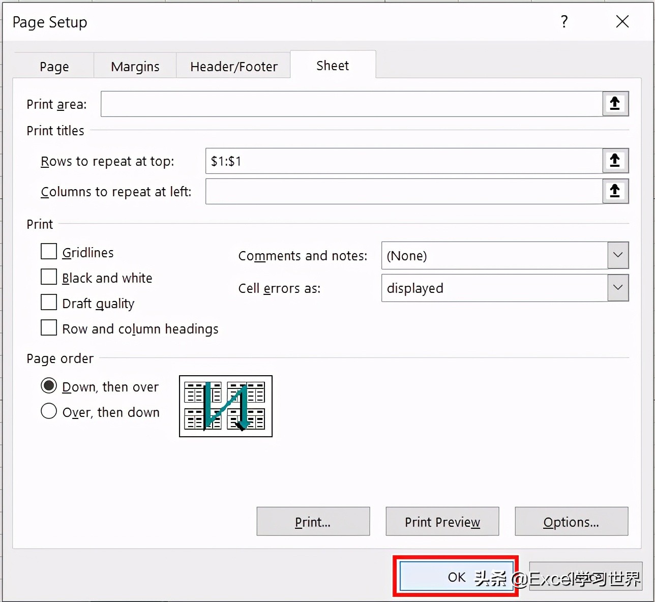 Excel 分类打印 – 按分类打印在单独的纸上
