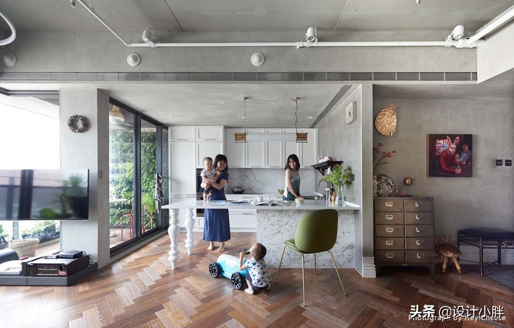 【親子宅設計精選】台北108㎡親子宅，夫妻以復古揉合古典與工業，獨具風格的美好家