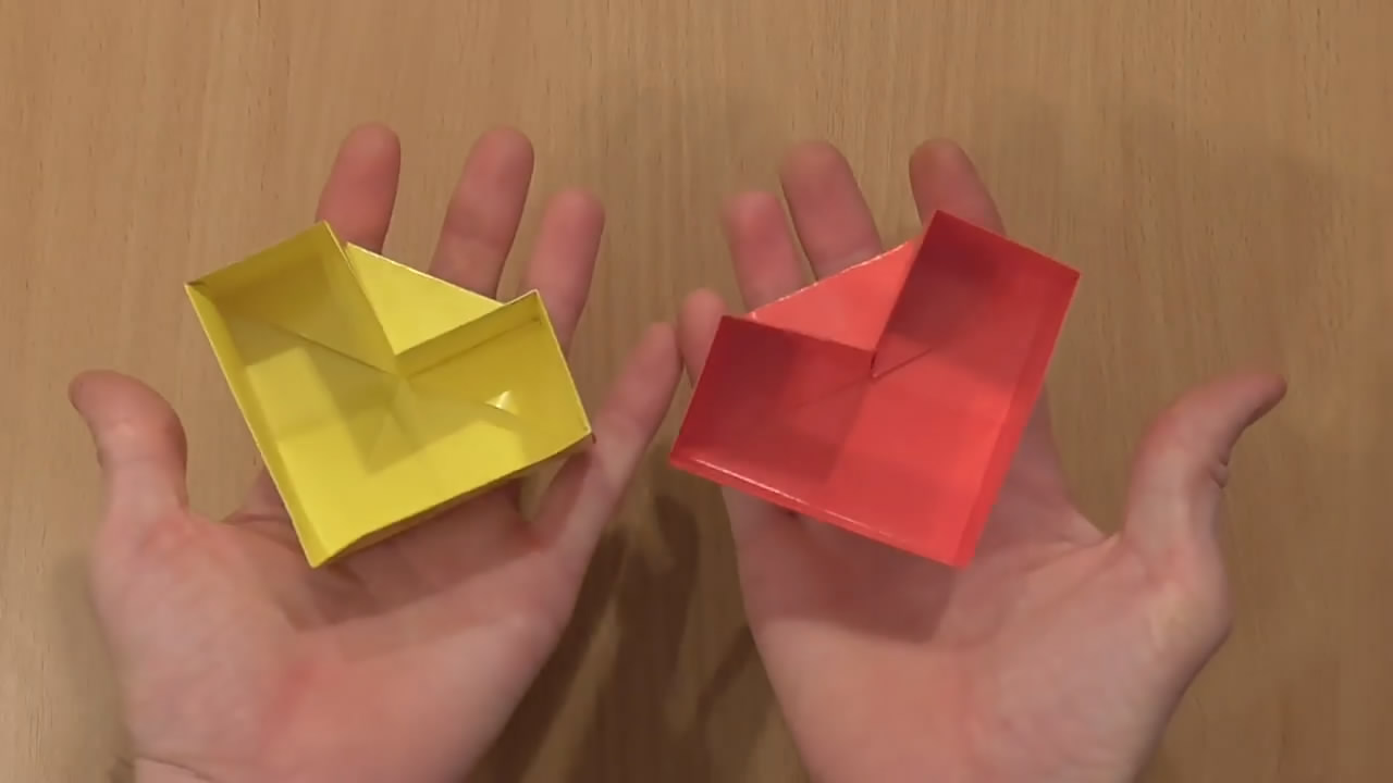 手工折纸菱形盒子的方法,简单又有创意,看一遍就学会了