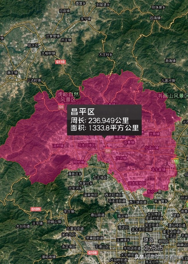 北京13个城区地图（北京市行政区划地图）