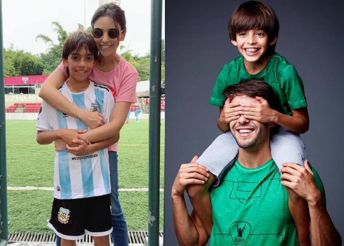 卡卡前妻晒11岁儿子近照!穿阿根廷球衣 神态与老爸当年一样