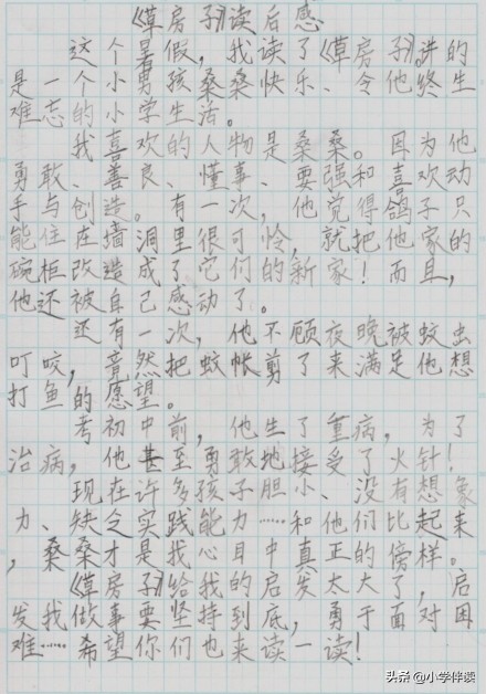 活捉不会写“读后感”的小学生一枚！做对一步，就可以下笔如有神