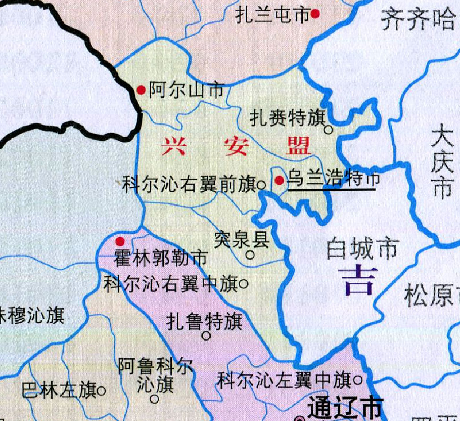 突泉县地图高清版图片
