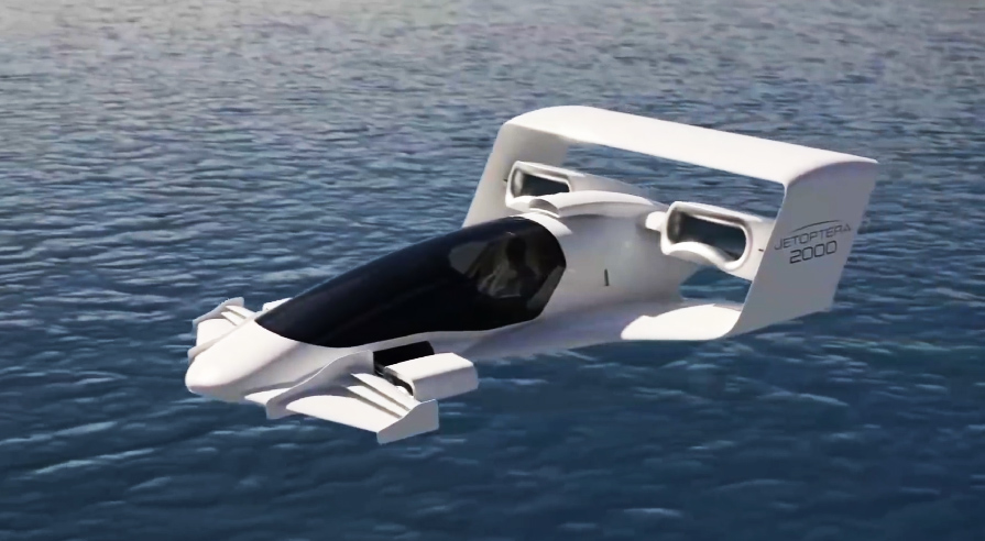 能懸停、垂直起降的分布式推進系統的新型飛機Jetoptera 2