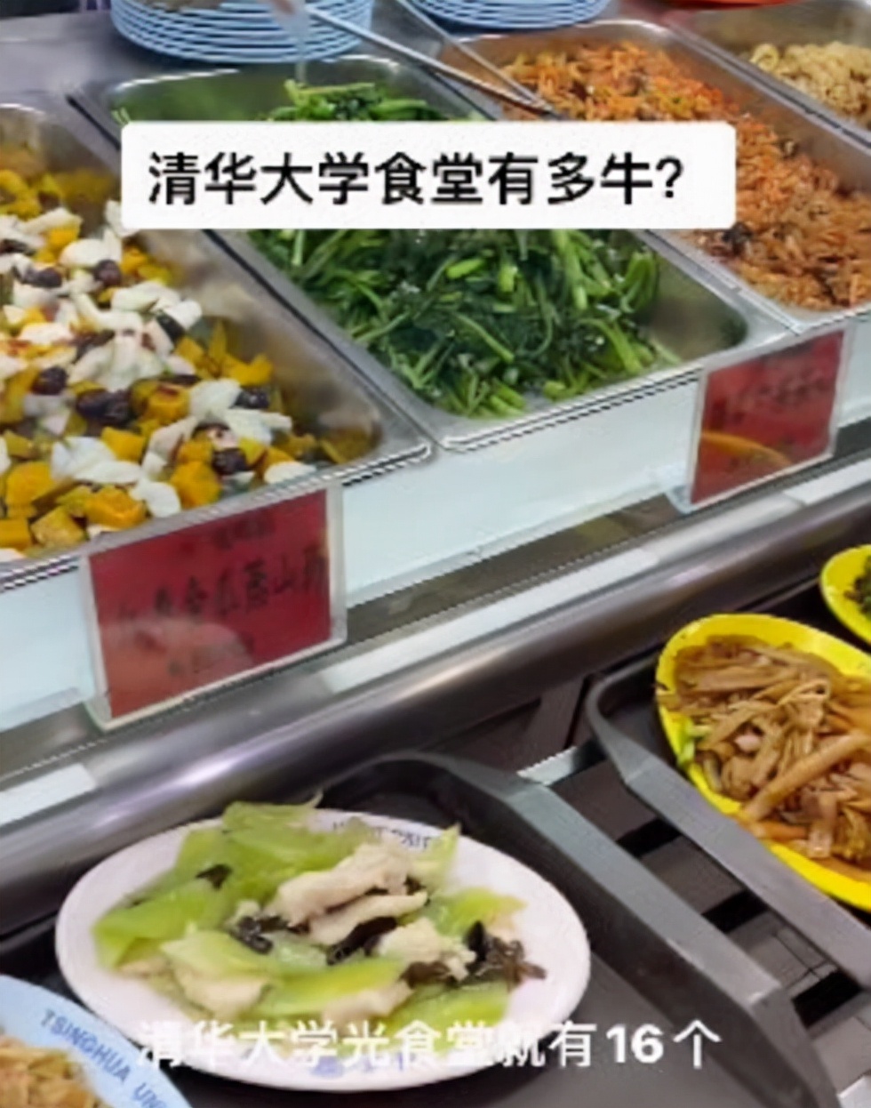 清华大学生的伙食有多好？网友馋得直流口水，味道好价格还便宜