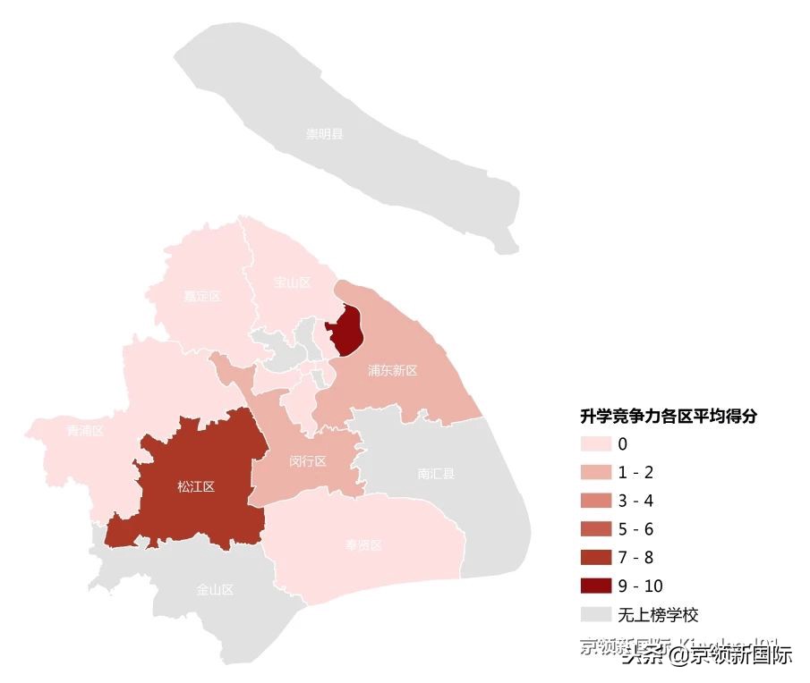 上海国际学校区域分析：杨浦区光华学院剑桥国际中心竞争力最强