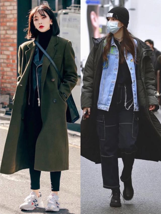 韩国女生人手一件黑色打底衫，穿出了时尚与高级，气质不比超模差