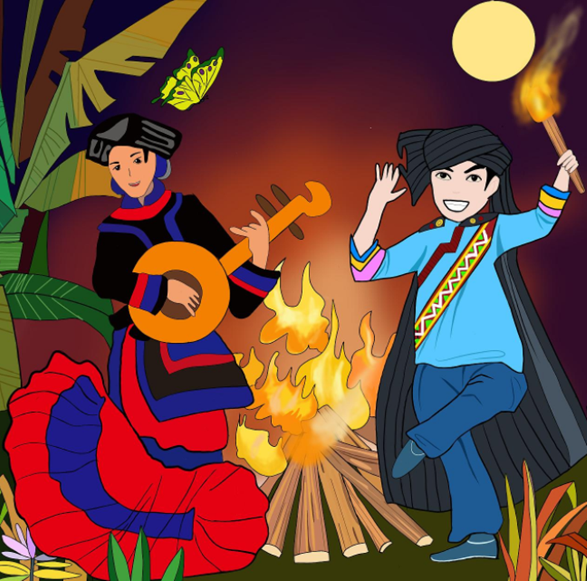 年是用嘴巴来过的,火把节则是用眼睛来过的