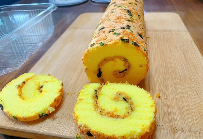 海苔肉松卷（山东欧米奇配方分享厚厚海苔肉松卷口感咸香）