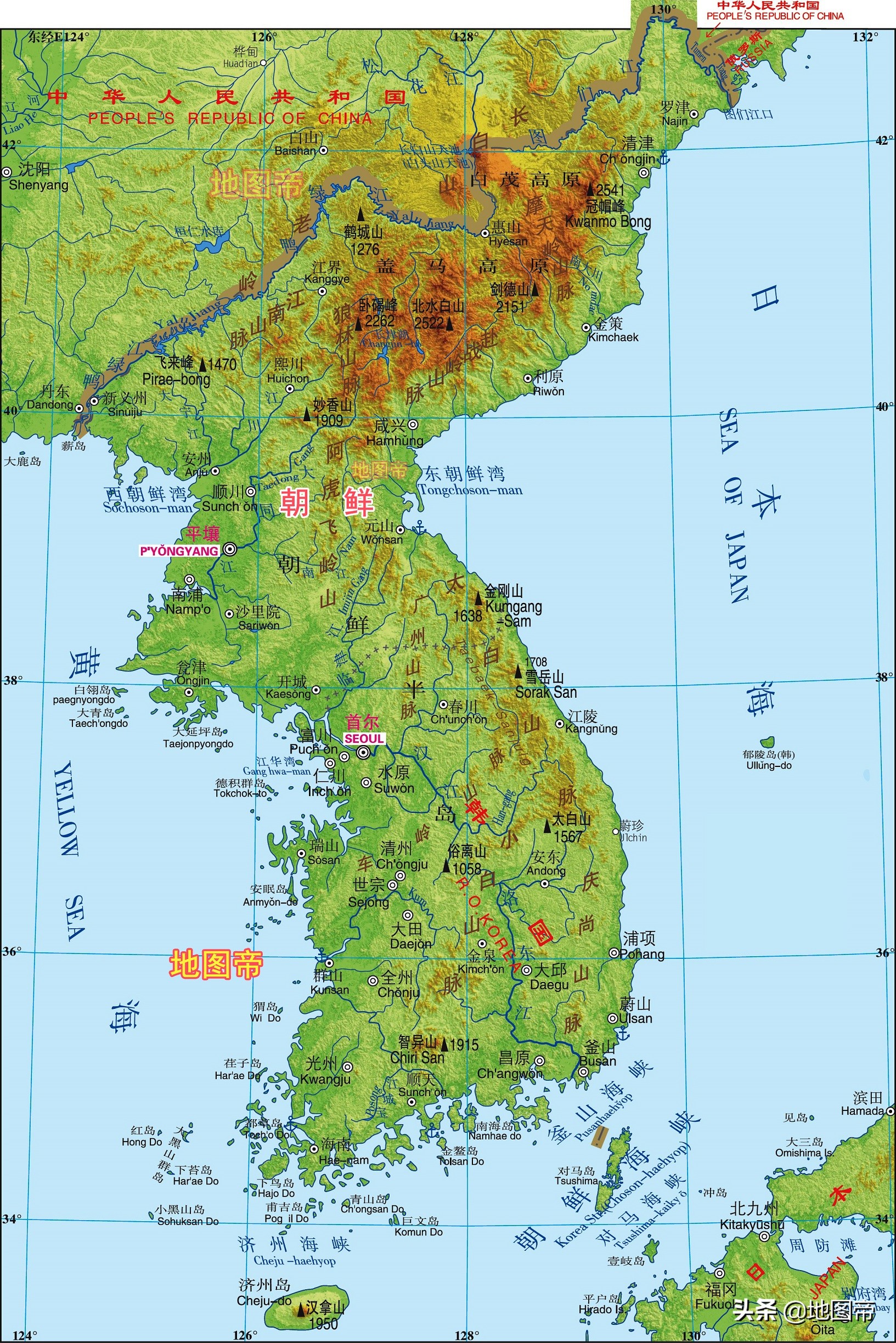 长津湖在哪（长津江发源于狼林山脉黄草岭）